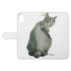 SANADATAKUMIの猫好きのための Book-Style Smartphone Case:Opened (outside)