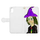 Nakagawa Yの魔法使い(The Wizard) Book-Style Smartphone Case:Opened (outside)