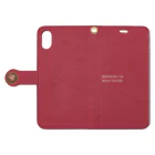 NEKOKAN-YA SUZURI支店の七輪スマホケース Book-Style Smartphone Case:Opened (outside)