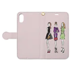 YUKA YASUTOMIのGirls Book-Style Smartphone Case:Opened (outside)