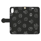 パイナップル通信のBlack Hotosan Book-Style Smartphone Case:Opened (outside)