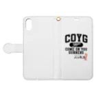 池袋東口居酒屋バッカス🍻のCOYG とバッカスコラボ Book-Style Smartphone Case:Opened (outside)