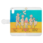 TAMEPANDA presents L♡BSTeRRRのNo more war  Book-Style Smartphone Case:Opened (outside)