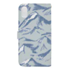 otsukiyumiのtateyama skyblue Book-Style Smartphone Case :back