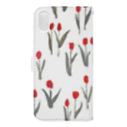 otsukiyumiのtulip red Book-Style Smartphone Case :back