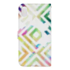 Channu's shopのColorful Watercolor (square) Book-Style Smartphone Case :back