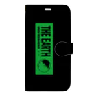 GREEN DESIGN WORKS　グリーンデザインワークスのTHE EARTHシンプルVer.　手帳型iPhoneケース Book-Style Smartphone Case