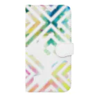 Channu's shopのColorful Watercolor (square) Book-Style Smartphone Case