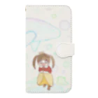 na-koのちびプリンセスとイルカ Book-Style Smartphone Case