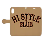 ハワイスタイルクラブのHI STYLE CLUB 手帳型スマホケースを開いた場合(外側)