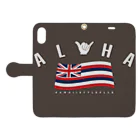 ハワイスタイルクラブのAloha Flag Book-Style Smartphone Case:Opened (outside)