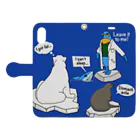 ataruno artの海のお医者さん Book-Style Smartphone Case:Opened (outside)