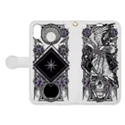 BLACKINKのTAROT - STAR. White Book-Style Smartphone Case:Opened (outside)