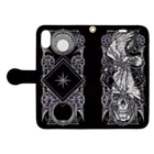 BLACKINKのTAROT - THE STAR. Black Book-Style Smartphone Case:Opened (outside)