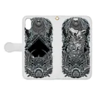 BLACKINKのTAROT - THE MOON. White Book-Style Smartphone Case:Opened (outside)