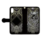 BLACKINKのTAROT - THE SUN. Black Book-Style Smartphone Case:Opened (outside)