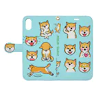 Atelier-Queueの柴犬スマホカバーiPhoneXR Book-Style Smartphone Case:Opened (outside)