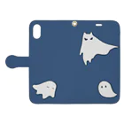 Sudachiのghost Book-Style Smartphone Case:Opened (outside)