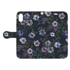 otsukiyumiのanemone navy Book-Style Smartphone Case:Opened (outside)