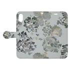 otsukiyumiのajisail ightgray Book-Style Smartphone Case:Opened (outside)