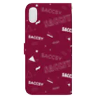 SACCSY SHOPのSACCSY_手帳型スマホケース2 Book-Style Smartphone Case :back