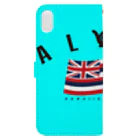 ハワイスタイルクラブのAloha Flag Book-Style Smartphone Case :back