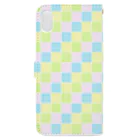 cooLunaのpastel tile - colorful - Book-Style Smartphone Case :back