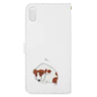 ワンモナイトのあちぃ犬(JRT) Book-Style Smartphone Case :back