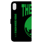 GREEN DESIGN WORKS　グリーンデザインワークスのTHE EARTH　手帳型iPhoneケース（黒） Book-Style Smartphone Case :back