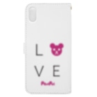 PostPet Official ShopのLOVEモモ Book-Style Smartphone Case :back