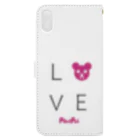 PostPet Official ShopのLOVEモモ Book-Style Smartphone Case :back