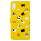 ふじひとの猫たち Book-Style Smartphone Case :back