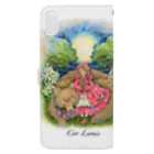 Cor Leonis SUZURI storeの月光の森 Book-Style Smartphone Case :back