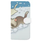 まめまま（フェレット）のフェレット雪山 Book-Style Smartphone Case