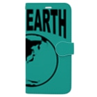 GREEN DESIGN WORKS　グリーンデザインワークスのTHE EARTH　手帳型iPhoneケース Book-Style Smartphone Case