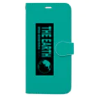 GREEN DESIGN WORKS　グリーンデザインワークスのTHE EARTHシンプルVer.　手帳型iPhoneケース Book-Style Smartphone Case