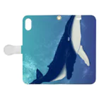 超みちるの泳ぐクジラ Book-Style Smartphone Case:Opened (outside)