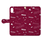 SACCSY SHOPのSACCSY_手帳型スマホケース2 Book-Style Smartphone Case:Opened (outside)
