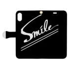 SmileのSmileグッズ 手帳型スマホケースを開いた場合(外側)