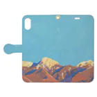 hisamineの八ヶ岳の夕景 Book-Style Smartphone Case:Opened (outside)