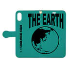 GREEN DESIGN WORKS　グリーンデザインワークスのTHE EARTH　手帳型iPhoneケース Book-Style Smartphone Case:Opened (outside)