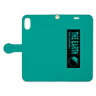 GREEN DESIGN WORKS　グリーンデザインワークスのTHE EARTHシンプルVer.　手帳型iPhoneケース Book-Style Smartphone Case:Opened (outside)