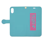 GREEN DESIGN WORKS　グリーンデザインワークスのTHE EARTHシンプルVer.　手帳型iPhoneケース Book-Style Smartphone Case:Opened (outside)