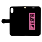 GREEN DESIGN WORKS　グリーンデザインワークスのTHE EARTHシンプルVer.　手帳型iPhoneケース Book-Style Smartphone Case:Opened (outside)