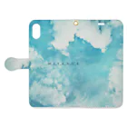 miyanueの空 Book-Style Smartphone Case:Opened (outside)