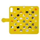 ふじひとの猫たち Book-Style Smartphone Case:Opened (outside)