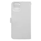 hugの手帳型iPhoneケース-White Book-Style Smartphone Case :back