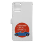 Puuun Shopの青いオープンカー Book-Style Smartphone Case :back