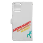 wabiko to sabioのLet's shout sometimes！ Book-Style Smartphone Case :back