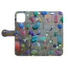 RAVE GIRLのbouldering~素敵な凹凸~ Book-Style Smartphone Case:Opened (outside)